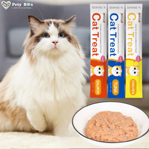 Petsup Cat Treats Wet Snack Stick 15g – Fresh Cat Food & Liquid Nutrition for Cats & Kittens | Tasty Wet Treats High-Protein Moist Cat Strips for Healthy Skin Coat & Digestion
