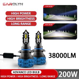 2pcs Carolyn led headlights led blub H4 H7 H11 Car motorcycle universal headlights H1 H3 H13 9004 9005 9006 9007 car lamp
