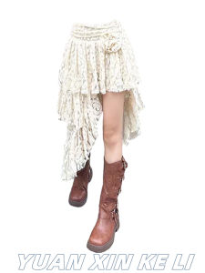 Váy Ngắn Chữ a Chữ Nhật Thiết Kế Bánh Kem Cắt Dọc Không Đều Hoa Hồng Dành Cho Nữ Mùa Hè 2023 Váy Ngắn Chữ a Màu Trơn