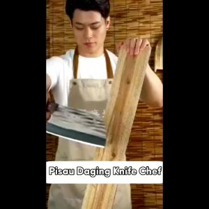 Pisau Daging Knife Chef Pisau Jepang Pemotong Sayur Buah Tulang Daging Super Tajam Bahan Baja Stainless Steel Anti Karat