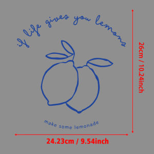 If Life Gives You Lemons Art Print Iron-On Transfers Sticker For T-Shirts DIY Washable Heat Transfer For Clothes Stickers