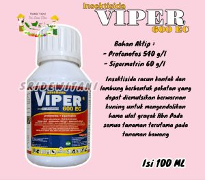 Pembasmi Hama Ulat Buah VIPER 600ec ISI 100 ML Profenofos Sipermetrin