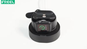 Đế Sạc 2 Trong 1 Cho Apple Watch Series 7/6/5/4/3/2/1/SE AirPods iPhone 14 13 12 11 Pro Max X XS Đế Sạc
