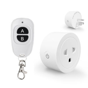 Wenqia US Standard RF 433MHz Home Remote Controller Wireless Socket Fit For Air Conditioner LED Light 110V 220V 20A 3000W