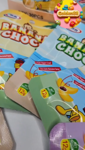 30PCS. BANANA CHOCO CANDY loot bag fillers / paninda /party favors