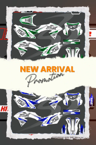 Decal Stiker KLX BF Terbaru – Striping Motor Trail Bisa HOLOGRAM KBF 8