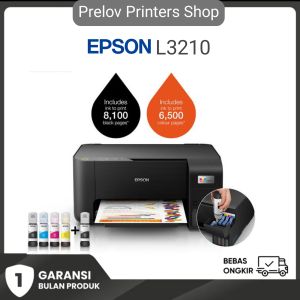 printer epson L3210 full nozzle + tinta baru termurah