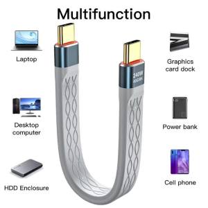 Cáp PD 4.0 40Gbps Sạc Nhanh USB C Sang Type C 240W Cáp Truyền Dữ Liệu Cho Laptop Macbook iPhone & Điện Thoại