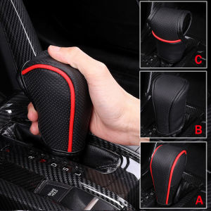 1 Piece PU Leather Car Gear Shift Knob Protective Cover Hand Brake Anti-slip Sleeve for Mitsubishi X-pander Pajero L200 Triton Galant Asx Mirage