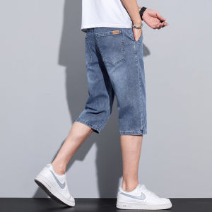 WEIJINSHI | Fashionable Breathable Elastic Mens Jean Shorts