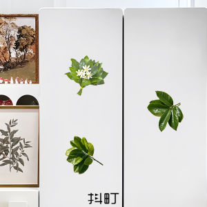 Nhãn Dán Lá Pomelo May Mắn Lôi Cuốn Từ Tính Cho Tủ Lạnh Vỏ Bồn Cầu Chống Thấm Nước Trang Trí Nhà Cửa Phụ Kiện Nhà Bếp