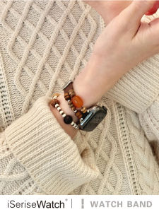 iSeriseWatch | Compatible with Apple Watches Series 10 12 Creative Summer Style Leather Bracelet 41mm
