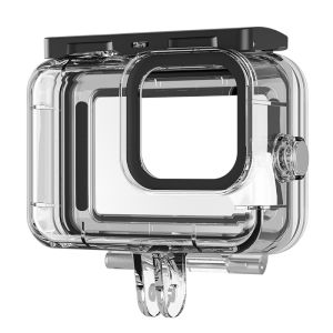 Telesin 45M Waterproof All-scene Protective Case with Replaceable Touch Screen Cover Suitable for Gopro 12 11 10 9 Filming Action camera case.