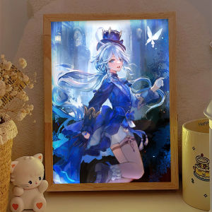 ไฟตัวละครการ์ตูน ไฟตั้งโต๊ะแบบเคลื่อนที่ได้สำหรับห้องนอน ไฟตกแต่งบรรยากาศสำหรับห้องเล่นเกมคอมพิวเตอร์ เครื่องประดับสำหรับเด็กอายุ 6 ปีขึ้นไป