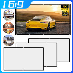 Simple Projector Screen Curtain Home Set Theater Office 16:9 HD Display Projection Screen for Household Bedroom Accessories
