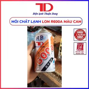 Môi chất lạnh R600a dạng lon 120g 220g chuyên dụng sửa chữa tủ lạnh inverter tủ đông dân dụng cao cấp