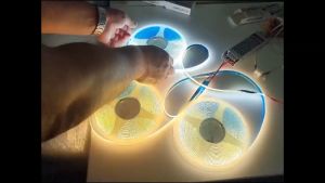 EKOL COB LED Strip Light / Ultra Slim 12V/24V DC Driver / Tri-Colour Driver / Dimmer - Lazada