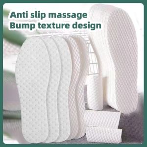 10Pairs Disposable Insoles Natural Wood Pulp Insole for Women Men Summer Thin Breathable Deodorant Sweat Absorption Shoe Pads