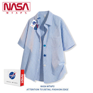 NASA WTAPS | Mens Casual Set with Plaid Shirt and Jeans