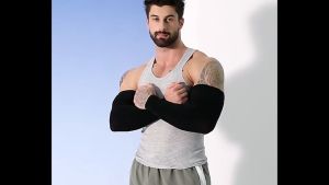 Musion Handsock Man XXL Plus Size High Elastic Arm Sleeve Sun Protection Hand Sock Man Extended and Widened Big Size Sleeve Sarung Lengan Lelaki for Muscular Men