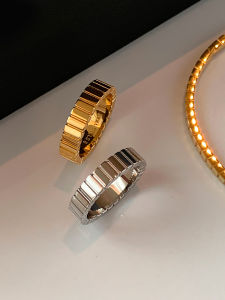 CAFFTI | Non-color-loss Titanium Steel Ring Designer Minimalist Luxury