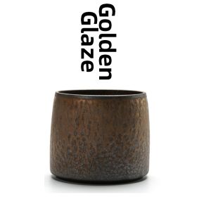 Retro Golden Tea Dregs Bucket