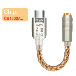 Earphone Amplifier USB C to 3.5mm HiFi Audio Decoder Cable Adapter DAC CX31993 CB1200AU Sound Card Digital Decoder For Phone Pad