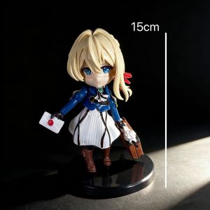 Bandai | Mô Hình Nhân Vật Violet Evergarden 15cm - Phiên Bản Dễ Thương Mô Hình Tượng Trưng Bày Để Bàn Quà Tặng Chất Liệu PVC Dành Cho Cả Nam Và Nữ