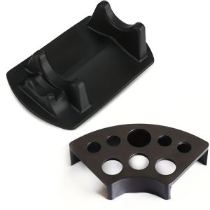 DQFART Multi-Functional Tattoo Pen Holder & Color Cup Tray Durable Plastic Fan Tray with Support Stand Tattoo Accessories