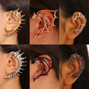 Dragon Shaped Zirconia Ear Cuff Womens Fashion Jewelry Geometric Spike New Chinese Style Personality Punk Ear Accessory