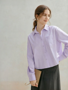 INMAN | Embroidered Loose Long Sleeve Cotton Shirt
