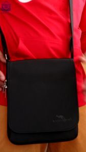 กระเป๋าสะพายข้างผู้ชาย จิงโจ้ Kangaroo ทรง Slim ผลิตในประเทศไทย