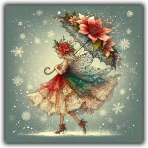 500/1024PCS Jigsaw Puzzle Beautiful Girl In Red Dress Walking In Snow For Adults Perfect For Quiet Evening Activity