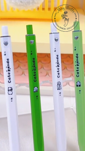 Combo 4 Bút Gel Màu Pastel Nút Bấm May Bells Ngòi ST 0.5mm Bút Ký Nhanh Khô Không Lem Học Tiếng Trung
