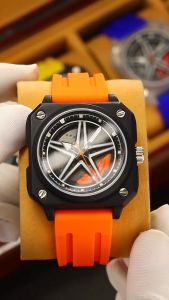SKMEI 2362 Jam Tangan Pria Analog Wheel Putar Tali Rubber