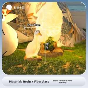 VINCAN | Solar Powered Swan-Shaped Waterproof Outdoor Lawn Light