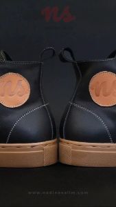 NADINA SALIM | SEPATU KULIT NP | SNEAKERS BOB CASUAL | SEPATU BOB PREMIUM | SEPATU KULIT KOMBINASI KAIN GAMBO  MUBA | MATTE