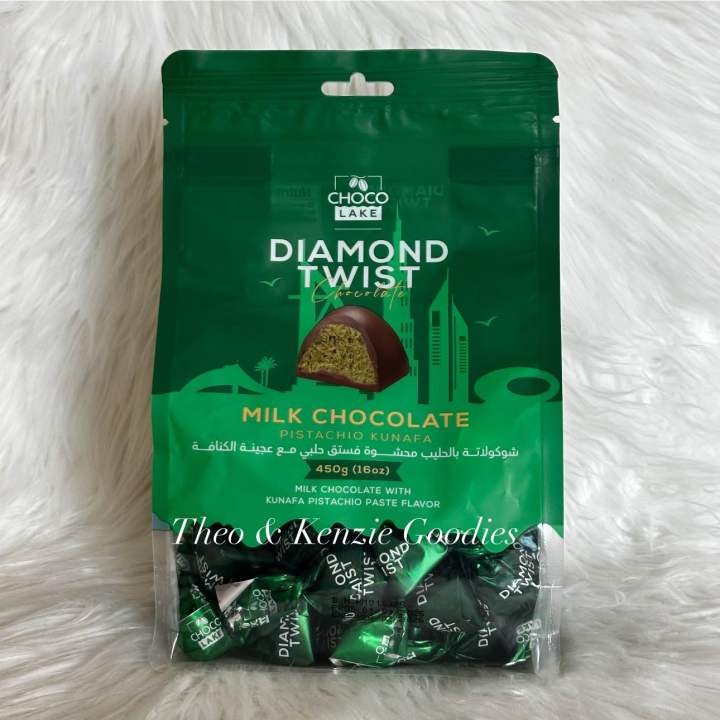 菓子 DIAMOND TWIST KUNFA PISTACHIO 450g Chocolateshopbd.com - Our new product available!! Chocolake