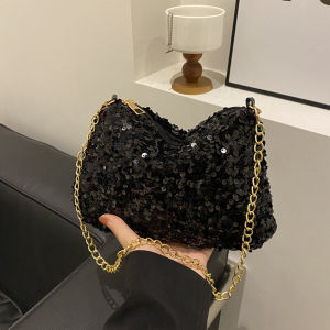 กระเป๋าสะพายข้างผู้หญิง กระเป๋าสะพายไหล่แบบสะพายข้างพร้อมสายโซ่สะพายข้างแบบลำลองสำหรับฤดูใบไม้ผลิและฤดูร้อน กระเป๋าถือแบบสะพายข้างแบบลำลอง