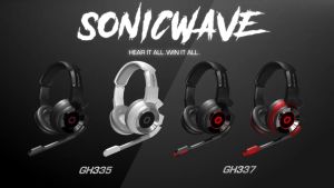 AVerMedia GH335 Sonicwave 5.1 Gaming Headset 3.5mm 4-Pole audio connector for PC Laptop Phones & Consoles