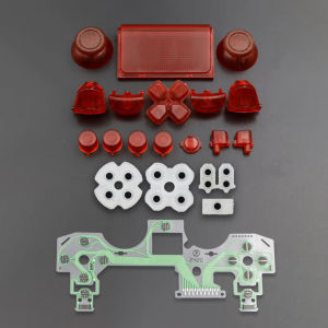 For PS4 Pro Controller Full Button Set Conductive Film Analog Thumb Caps D-Pad LR Trigger Conductive Rubber Pad Gamepad Repair