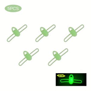 Bộ 5 Móc Câu Cá Silicon Có Độ Đàn Hồi Cao Nhẹ Chống Trơn Trượt Cần Móc Kẹp Kết Nối Cho Câu Cá
