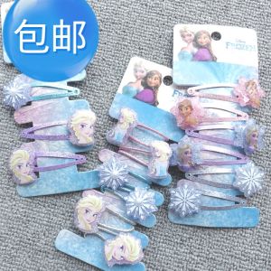 Female Kids Ice Princess Elsa Anna Hair Band/Clip Hair Ring Hair Accessories Bang Clip Rubber Band Headdress Treasure