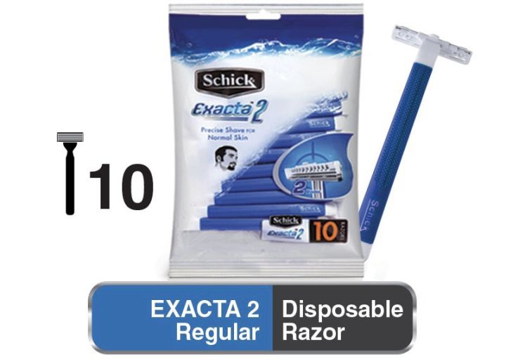 [SG Stock Seller] 10’s Schick Exacta 2 Razor (Normal Skin) Disposable ...