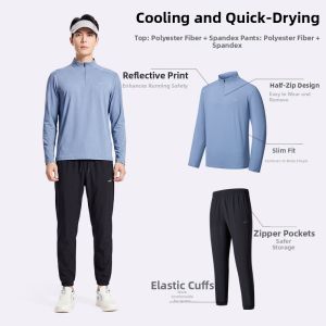 Erke | Quick Drying Running Fitness Suit Summer Long Sleeve T-shirt