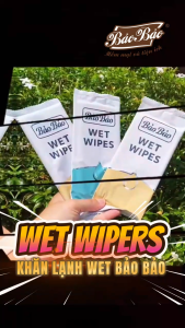 Combo 500 cái Khăn Lạnh Wet Wipes Bảo Bảo - Vải Rayon Không Dệt Cao Cấp Khăn to 30x28cm thân thiện với môi trường