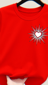 Kaos Anak PSHT Terate 1922 Desain Hati Bersinar Bahan Katun Combed Nyaman & Stylish