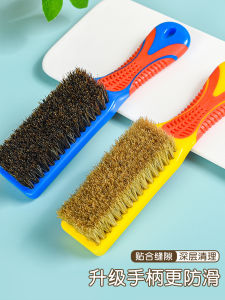 Authentic Pure Pig Bristle Shoe Brush Long Handle Multi-Function Cleaning for Leather Shoes And Laundry Special Use