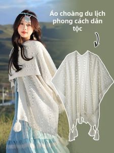 BILLI ZILLY | Khăn Choàng Màu Sắc Đơn Sắc Phong Cách Dân Tộc cho Mùa Thu
