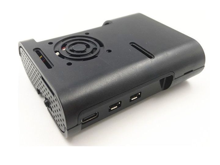 Raspberry Pi 5 ABS Protective Case with Integrated Cooling Fan ...